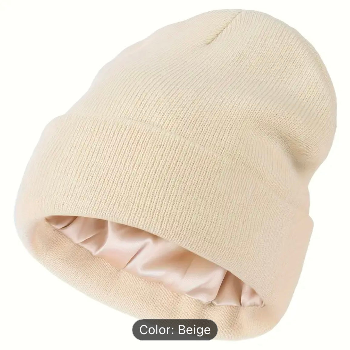 Satin lined beanie